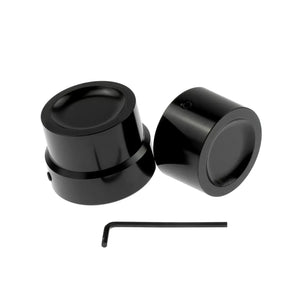 Rear Axle Nut Cover Axle Caps Set Black Fit For Harley Softail 2008-2025 Dyna 2008-2017 | HCmotorku