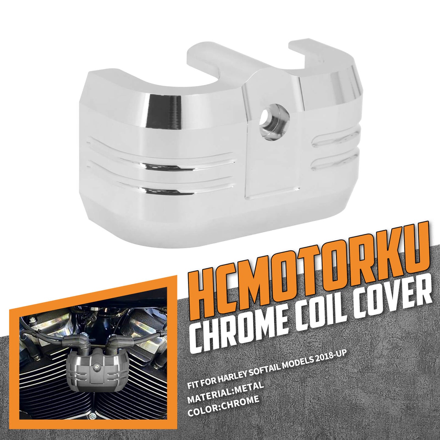 Motorcycle Ignition Coil Cover Fit Harley Softail 2018-UP models | HCmotorku