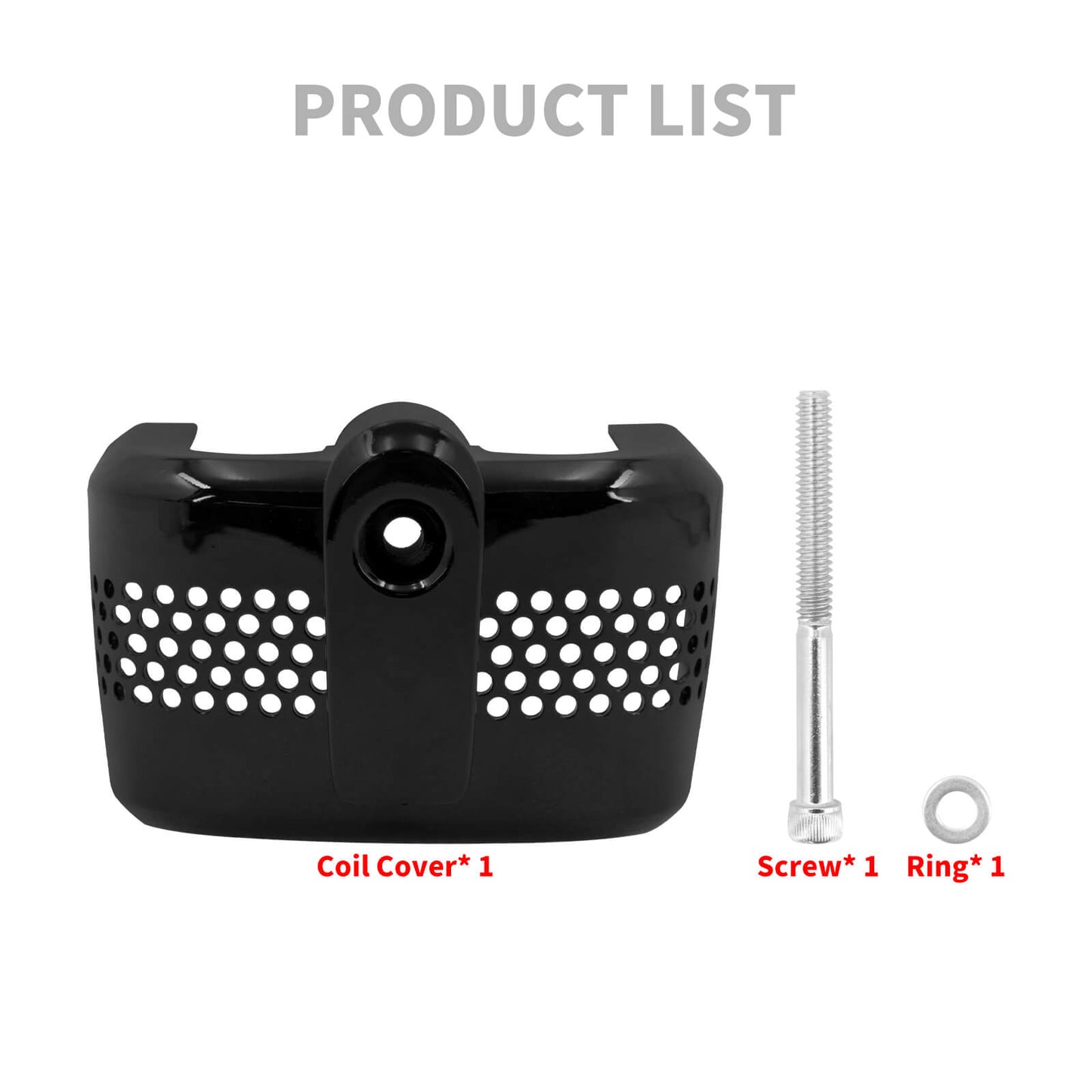 CNC Plastic Ignition Coil Cover Black Fit For Harley Softail Fat Boy Bob 2018-UP | HCmotorku