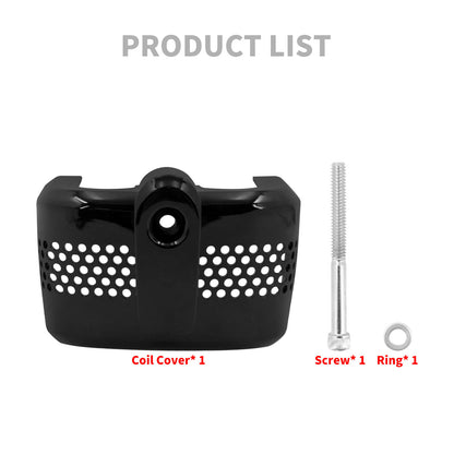 CNC Plastic Ignition Coil Cover Black Fit For Harley Softail Fat Boy Bob 2018-UP | HCmotorku