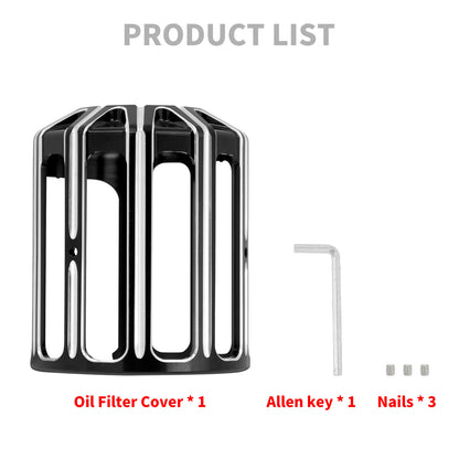 Oil Filter Cover Cap Trim Aluminum Fit For Harley Touring Glide Softail FXS Dyna | HCmotorku