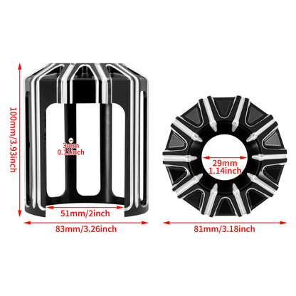 Oil Filter Cover Cap Trim Aluminum Fit For Harley Touring Glide Softail FXS Dyna | HCmotorku