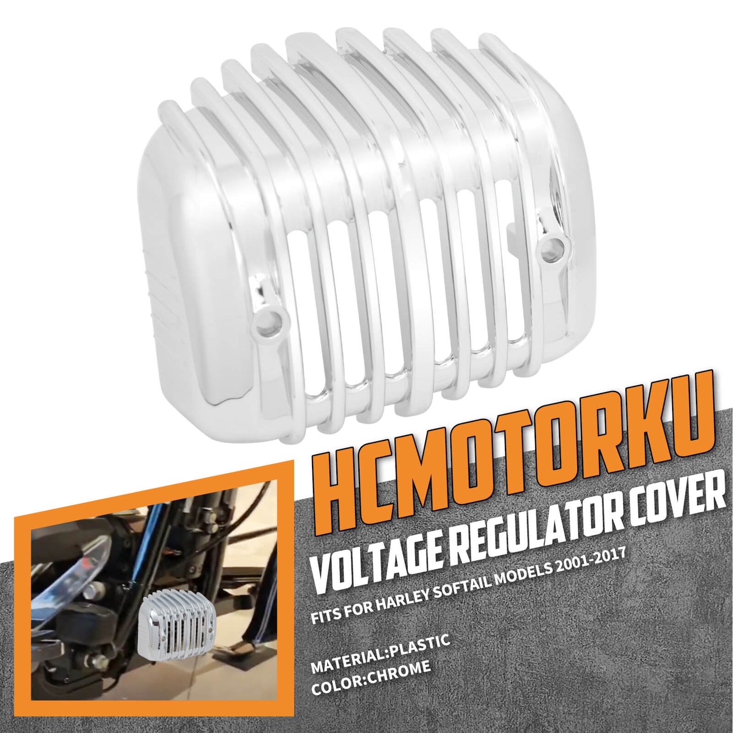 Motorcycle Voltage Regulator Cover for Harley Softail | HCmotorku