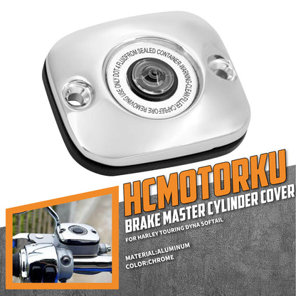 Front Brake Master Cylinder Cover Fit for Harley Touring 2005-2007 Dyna 2006-2017 | HCmotorku