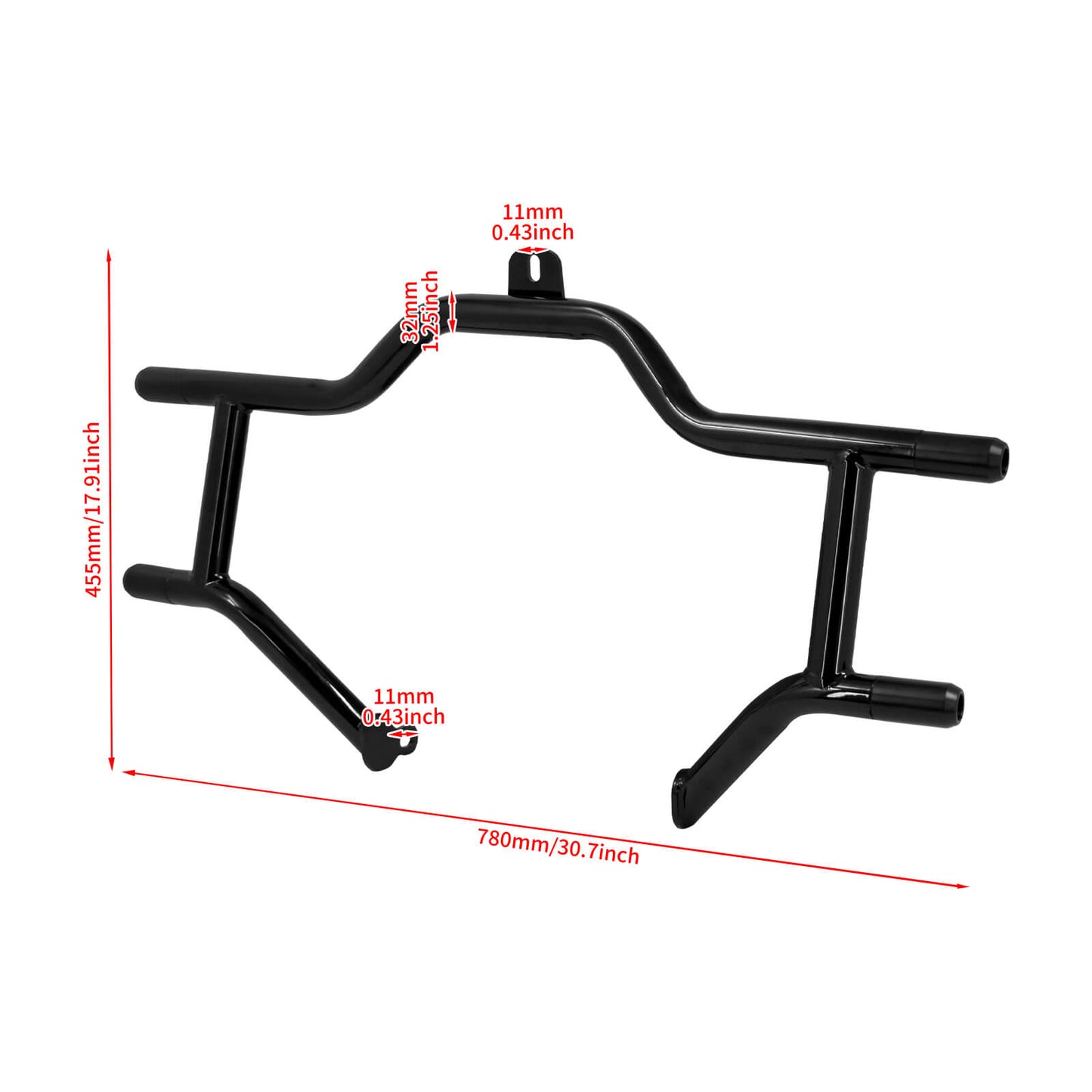 Front Highway Crash Bar Engine Guard For Harley Touring Road Glide CVO Trike 2009-2023 | HCmotorku