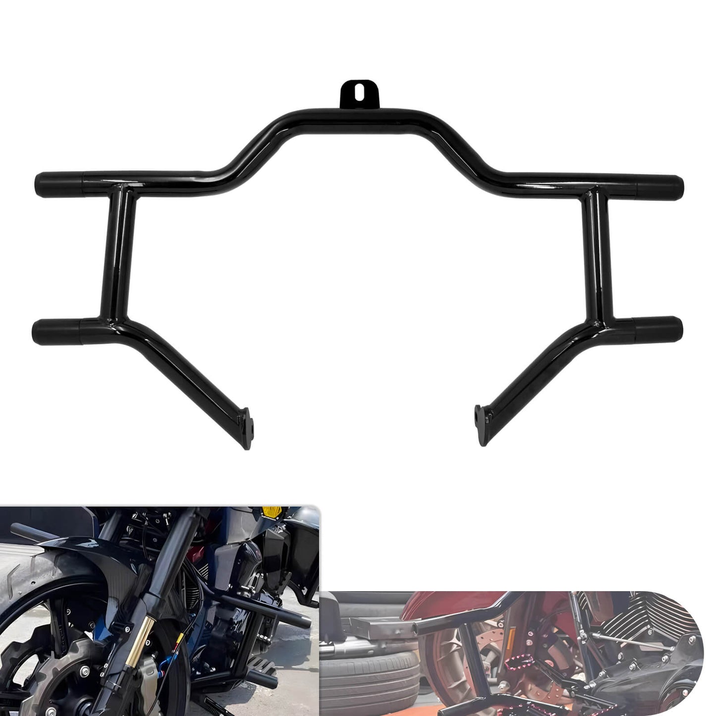 Front Highway Crash Bar Engine Guard For Harley Touring Road Glide CVO Trike 2009-2023 | HCmotorku