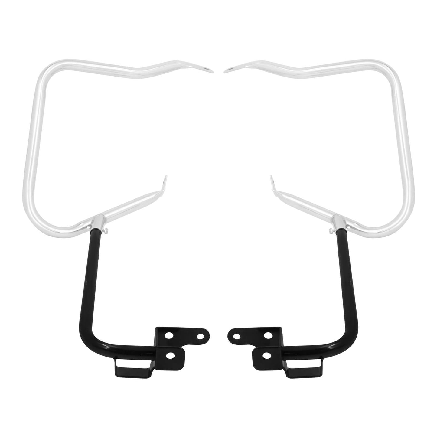 Saddle bags Guard & Support Bracket Set Chrome For Harley Touring 2014-2023 | HCmotorku