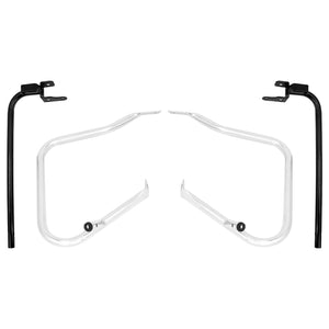 Saddle bags Guard & Support Bracket Set Chrome For Harley Touring 2014-2023 | HCmotorku