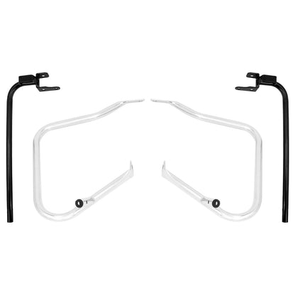 Saddle bags Guard & Support Bracket Set Chrome For Harley Touring 2014-2023 | HCmotorku