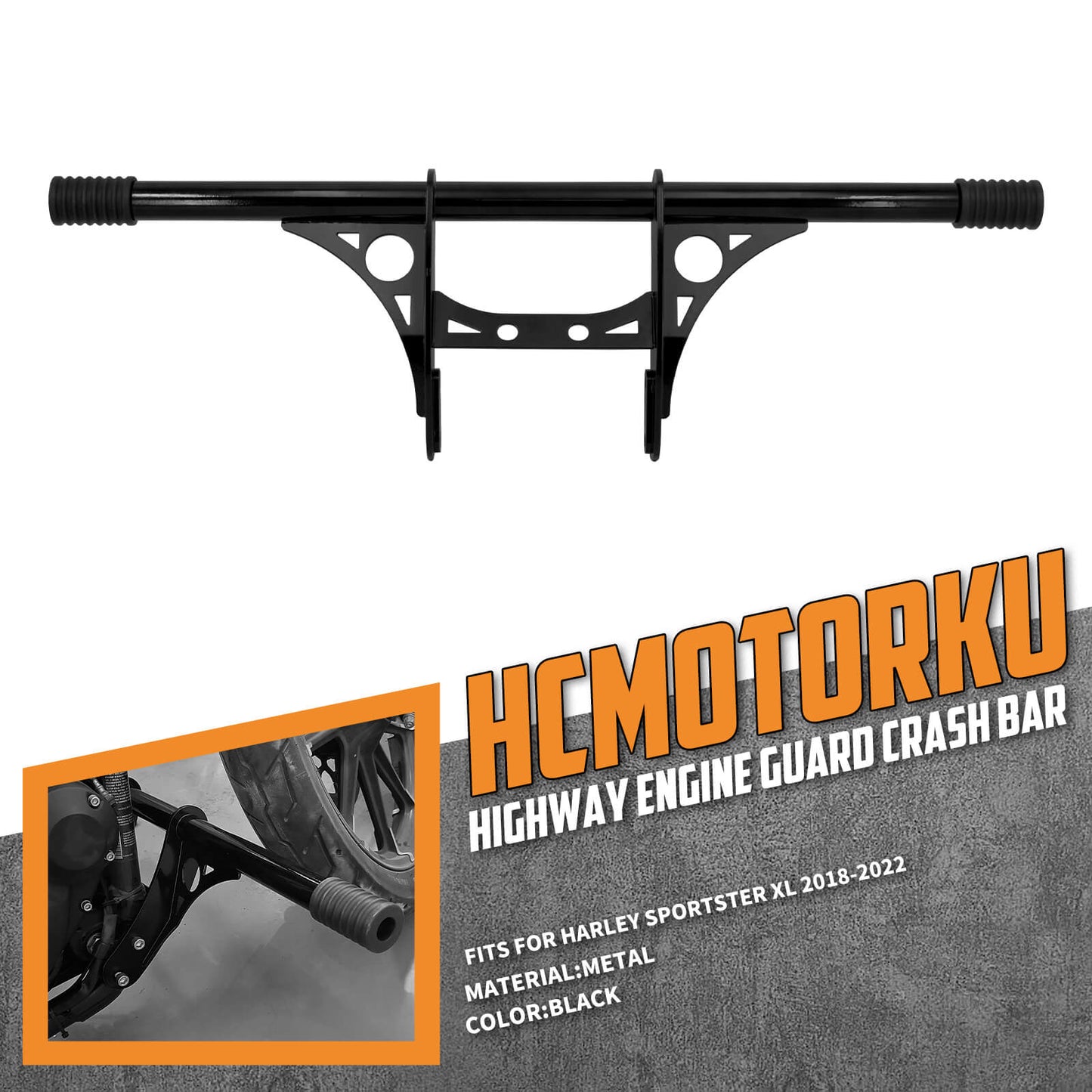 Front Highway Engine Guard Crash Bar Fit Harley Sportster 2004-2023 | HCmotorku