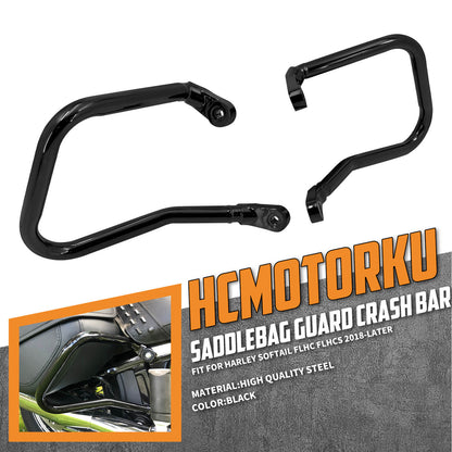 Softail Saddlebag Guard Crash Bars Fit Harley Heritage Classic 2018-2023 | HCmotorku