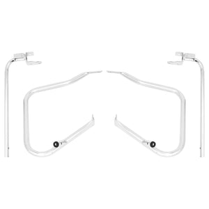 Rear Saddlebag Bracket Guard Bars Chrome For Harley Street Road Glide 2014-UP | HCmotorku