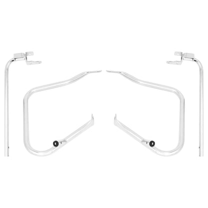 Rear Saddlebag Bracket Guard Bars Chrome For Harley Street Road Glide 2014-UP | HCmotorku