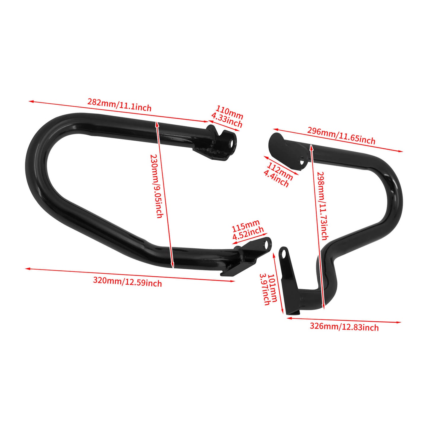 Front Low Engine Guard Crash Bars Protector Fit For Honda Rebel CMX 1100 2021-2023 | HCmotorku