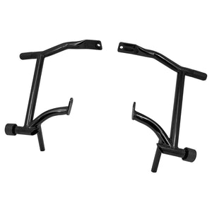 Crash Bars 2* Rubber 2* Black Slider Bolt Cap Saddlebags Guards For Harley Touring Road Street Glide 2009-2025 | HCmotorku