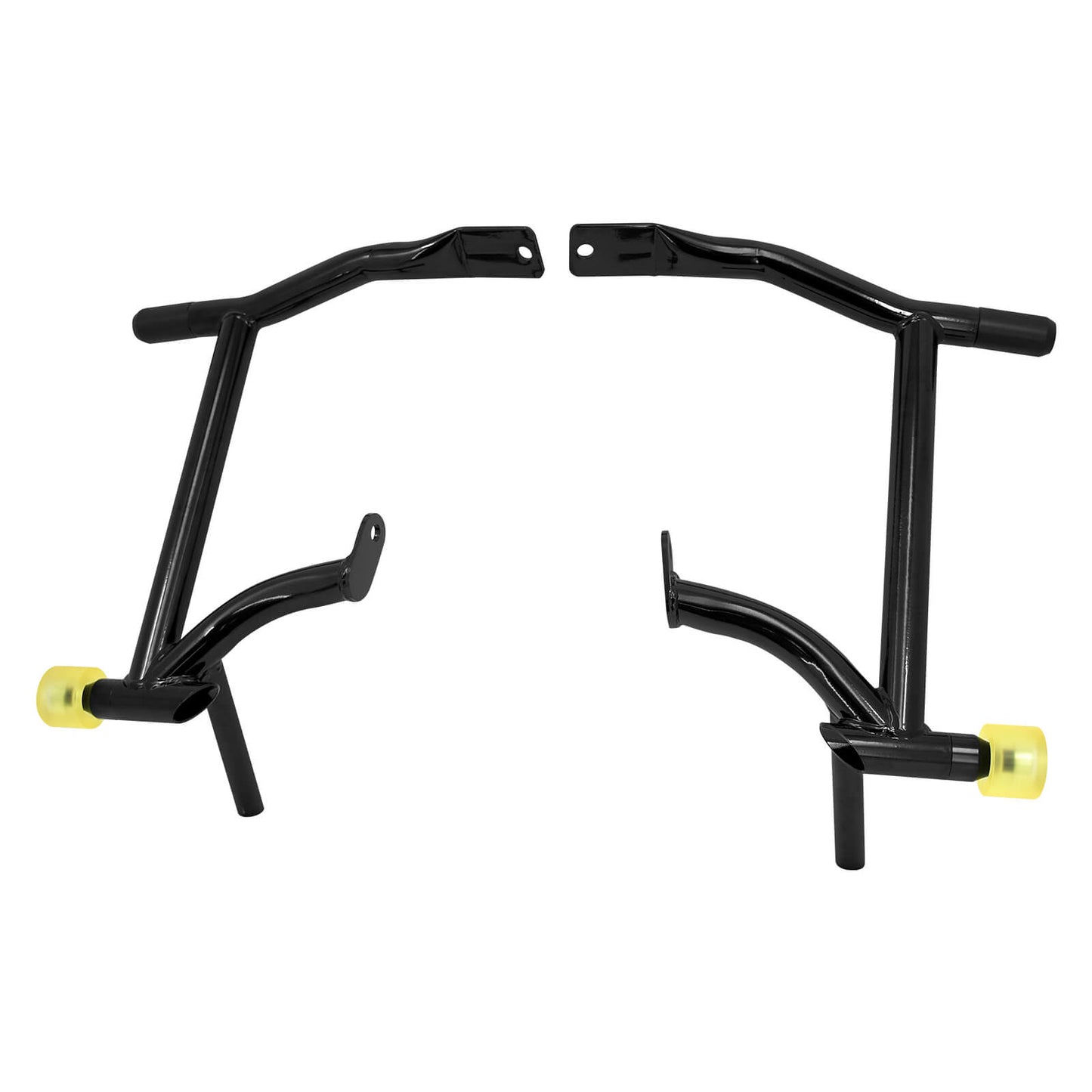 Crash Bars 2* Rubber 2* Yellow Slider Bolt Cap Saddlebags Guards For Harley Touring Road Street Glide 1997-UP | HCmotorku