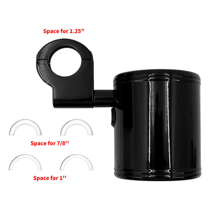 Motorcycle Cup Holder Black Handlebar Drink Holder Mount Kit Fit For Harley | HCmotorku