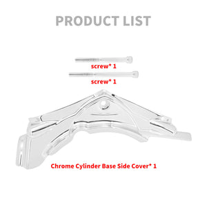 Cylinder Base Side Cover Chrome Fits For Harley Street Road Glide Dyna 2007-2016 | HCmotorku