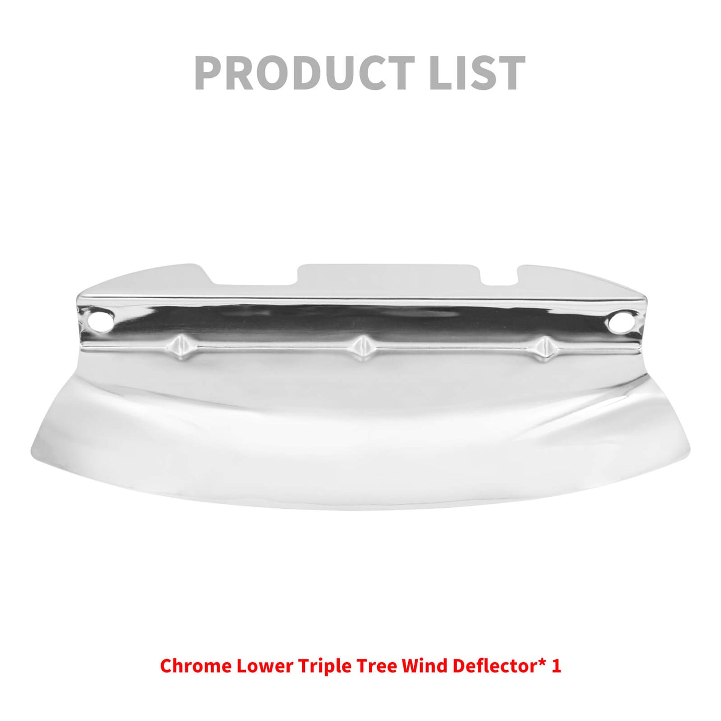 Chrome Lower Triple Tree Air Wind Deflector Trim Cover Fit For Harley Touring | HCmotorku