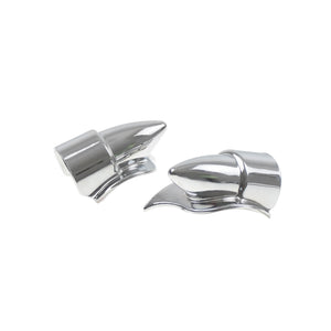 Lower Fork Leg Cover Deflectors Shields Chrome For Harley Touring FLHT 2000-2013 | HCmotorku