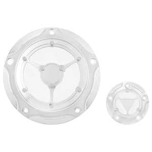 Derby Cover & Timing Timer Cover Chrome Fit For Road King Electra Glide Softail | HCmotorku