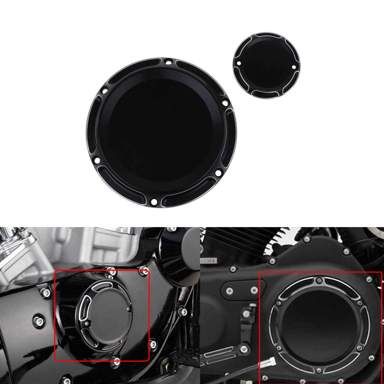 CNC Derby Cover Timing Timer Cover Black Fit For Harley Sportster XL XR 2004-2019 | HCmotorku