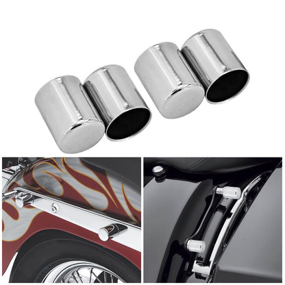 4pcs Metal Docking Hardware Point Covers Fit For Harley Touring Softail Dyna XL | HCmotorku