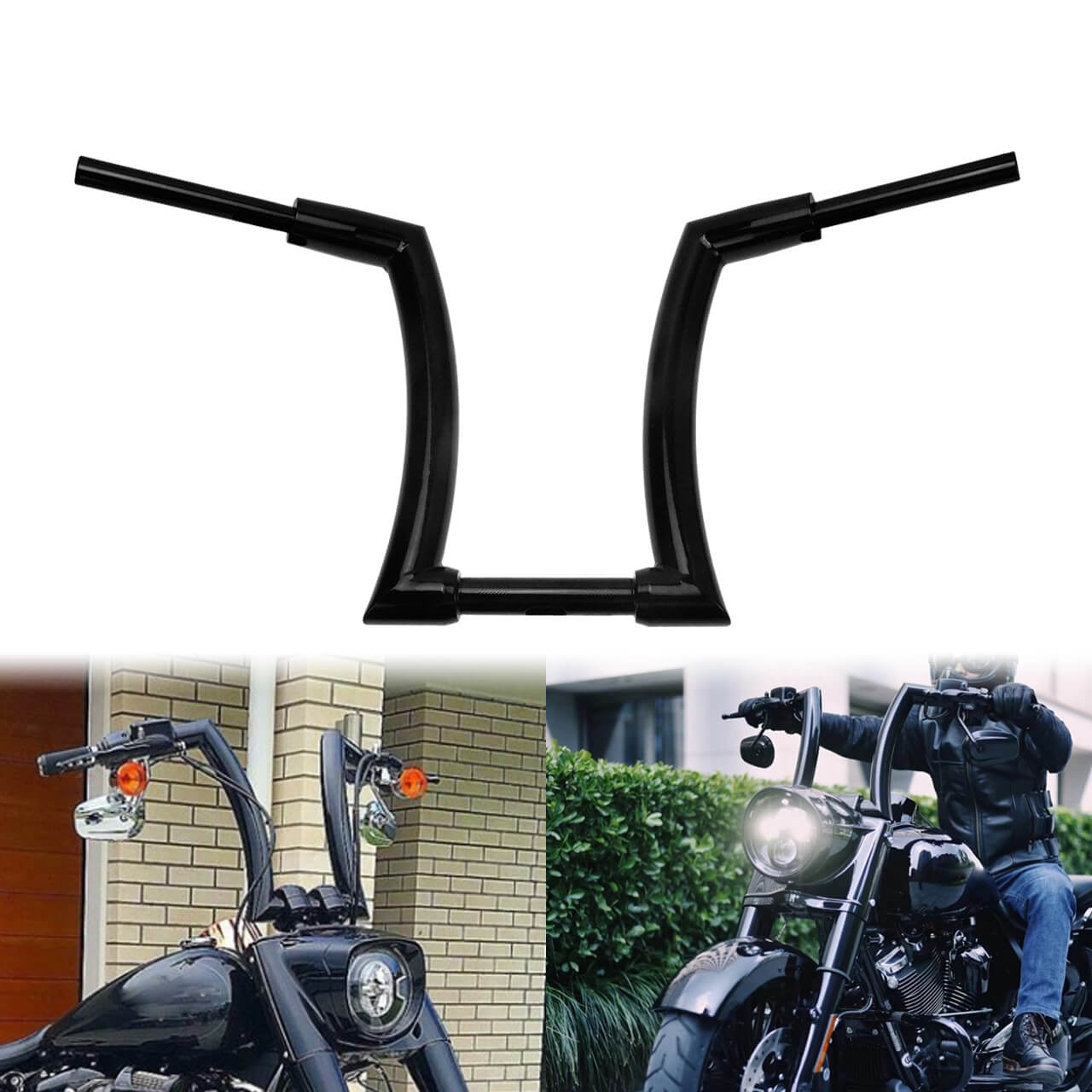 16" Rise Handlebar Z Drag Bar Fit Harley Touring Softail Dyna Sportster | HCmotorku