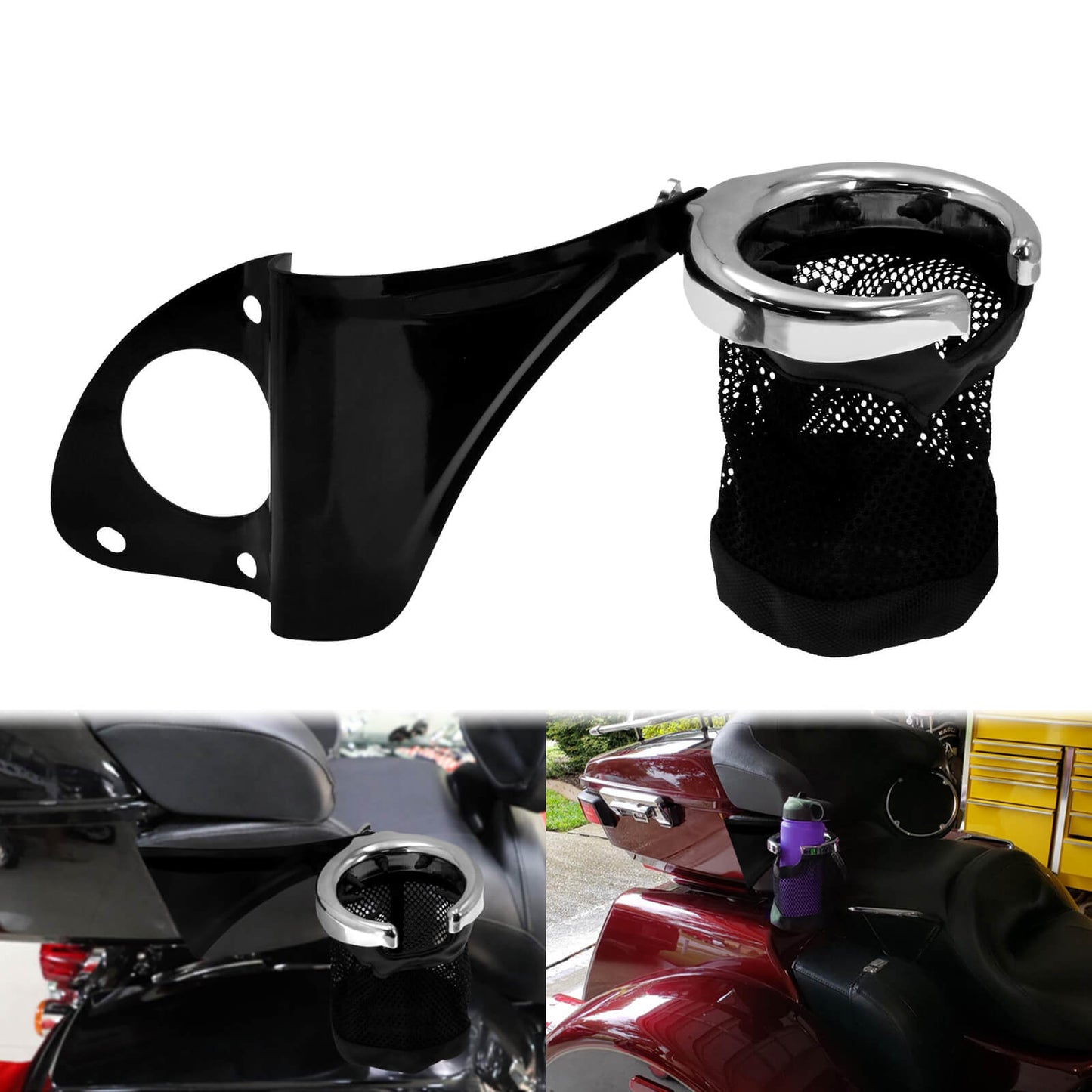 Right Cup Holder Armrest Water Drink Fit For Harley Touring Ultra Limited 2014-2020 | HCmotorku