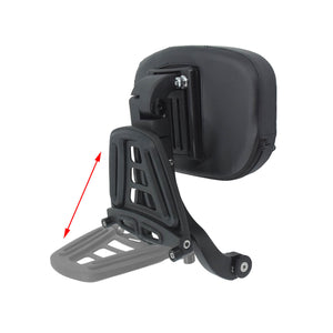 Adjustable Multi-Purpose Driver Passenger Backrest Black For Sport Glide Low Rider 2018-2022 | HCmotorku
