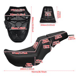 Driver Passenger Leather One-Piece Seat For Harley Nightster RH975 RH975S 2022-UP | HCmotorku