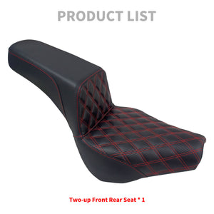 Bevel Two-Up Seat Driver Passenger Red Line Fit for Harley Softail 2018-2025 | HCmotorku
