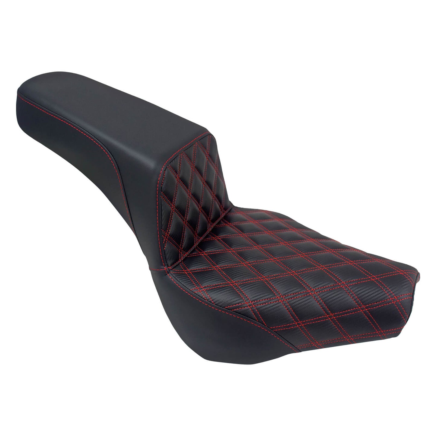 Bevel Two-Up Seat Driver Passenger Red Line Fit for Harley Softail 2018-2025 | HCmotorku