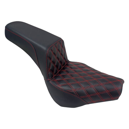 Bevel Two-Up Seat Driver Passenger Red Line Fit for Harley Softail 2018-2025 | HCmotorku