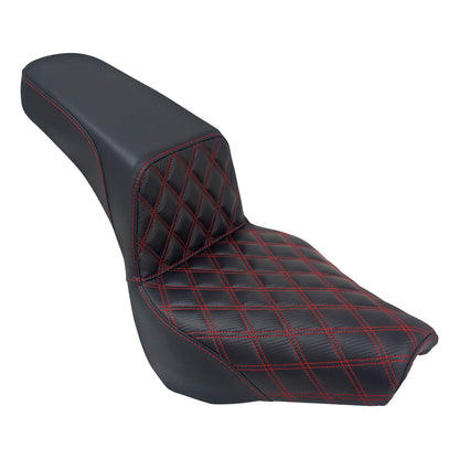 Bevel Two-Up Seat Driver Passenger Red Line Fit for Harley Softail 2018-2025 | HCmotorku