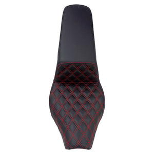 Bevel Two-Up Seat Driver Passenger Red Line Fit for Harley Softail 2018-2025 | HCmotorku