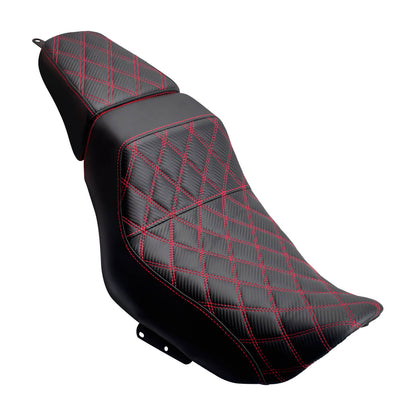 Driver Passenger Leather One-Piece Seat Red For Harley Nightster RH975 RH975S 2022-UP | HCmotorku
