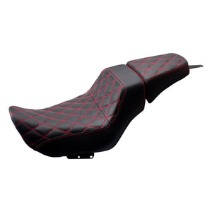 Driver Passenger Leather One-Piece Seat Red For Harley Nightster RH975 RH975S 2022-UP | HCmotorku