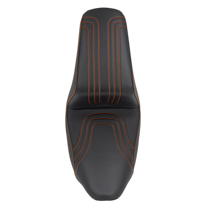 Driver & Passenger Seat Orange For Harley Touring 2009-2023 | HCmotorku