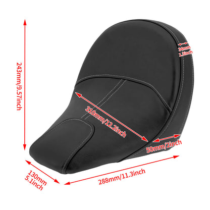 Front Driver Solo Seat Pillion Pad Black Fit For Indian Scout Sixty 2015-2020 | HCmotorku