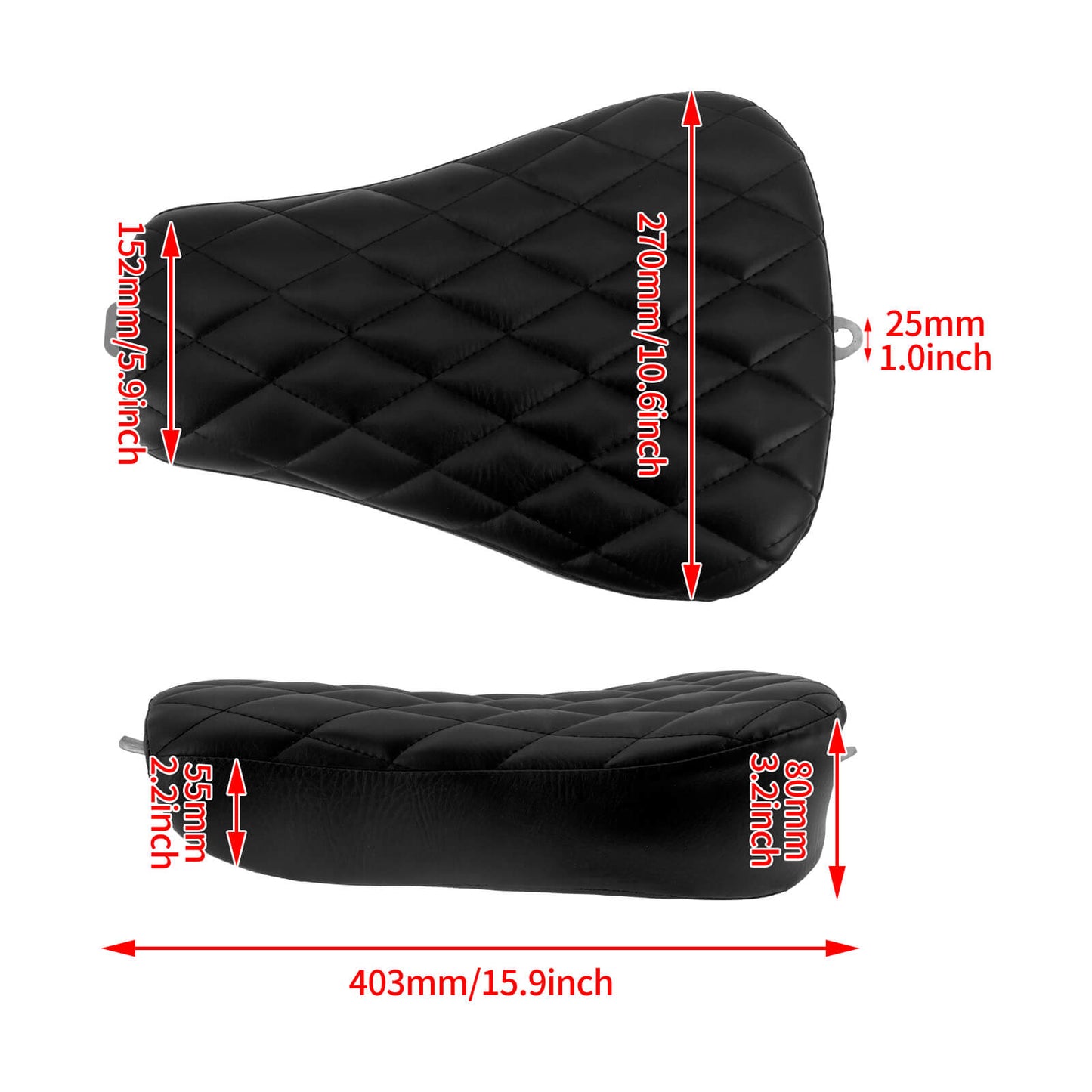 Motorcycle Front Solo Seat Cushion Black Fit For Harley Sportster XL 2010-2015 | HCmotorku