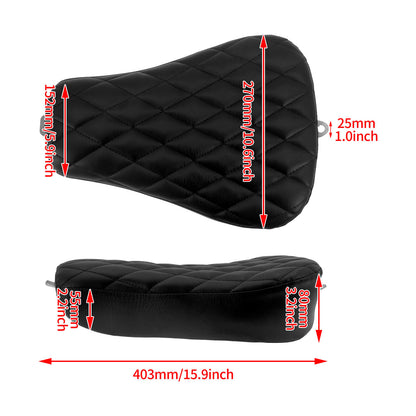 Motorcycle Front Solo Seat Cushion Black Fit For Harley Sportster XL 2010-2015 | HCmotorku