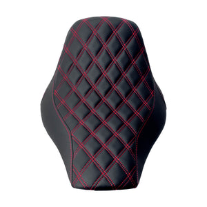 Driver Seat Front Black Solo Red Line For Harley Softail Rocker 2008-2017 | HCmotorku