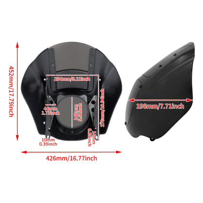 Motorcycle Headlight Gauntlet Fairing for Harley Sportster Dyna | HCmotorku