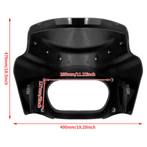Headlight Fairing Mask Cowl Fits For Harley Softail M8 Fat Bob 2018-2022 | HCmotorku