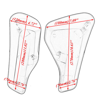 Left & Right Battery Side Fairing Cover Fit For Harley Street 500 750 2014-2020 | HCmotorku