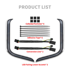 Motorcycle LED Lower Fairing Lights for Harley Touring 2006-2013 | HCmotorku