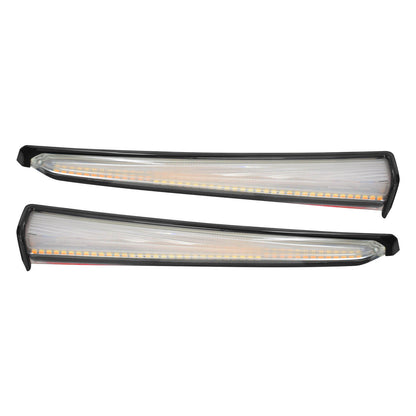 LED Lower Fairing Clear Run Turn Signal Lamps Black Fit For Harley Touring 2014-UP | HCmotorku