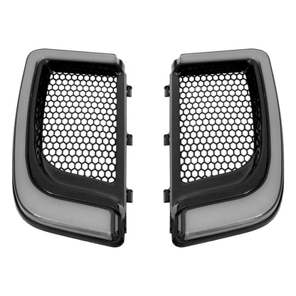 LED Fairing Lower Turn Signal Running Light Black For Harley Touring 2014-UP | HCmotorku