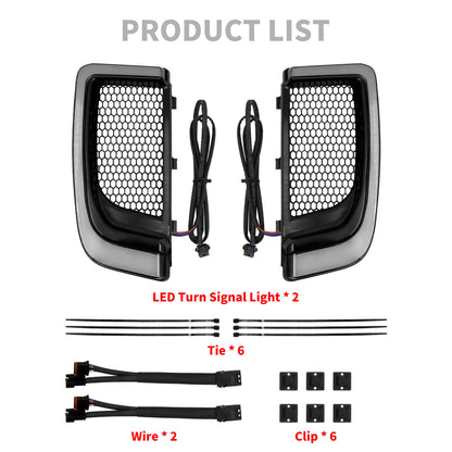 LED Fairing Lower Turn Signal Running Light Black For Harley Touring 2014-UP | HCmotorku